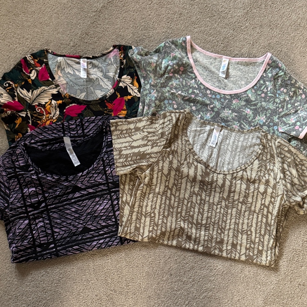 LuLaRoe Lot of Classic T’s - Floral and Patterned Women's Tops